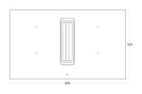 WAVE ONYX 4553 – maattekening 800 x 520 mm