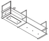 Wave Design 2055.01 FRAME links - 270 cm eilandafzuigkap RVS - interne motor - LED verlichting