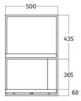 Wave Design 1055.22 FRAME links - 270 cm wandafzuigkap zwart - RAL 9017 mat - interne motor - LED verlichting