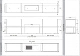 Wave Design 1057.01 FRAME midden - 270 cm wandafzuigkap RVS - interne motor - LED verlichting