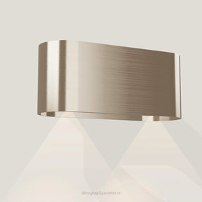 Wave 1119.601 OVAL wandafzuigkap 90 cm in Satin Bronze, met verlichting aan