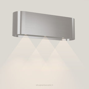 Wave 1119.602 OVAL wandafzuigkap 120 cm in Pearl Grey, met verlichting aan