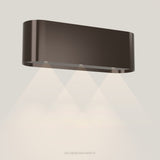 Wave 1119.603 OVAL wandafzuigkap 120 cm in Anodic Brown, met verlichting aan