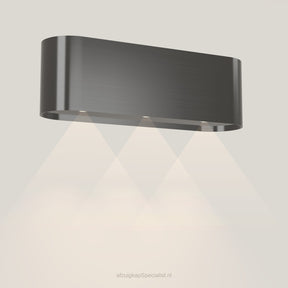 Wave 1119.604 OVAL wandafzuigkap 120 cm in Smoked Silver, met verlichting aan