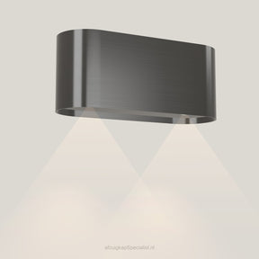 Wave 1119.604 OVAL wandafzuigkap 90 cm in Smoked Silver, met verlichting aan