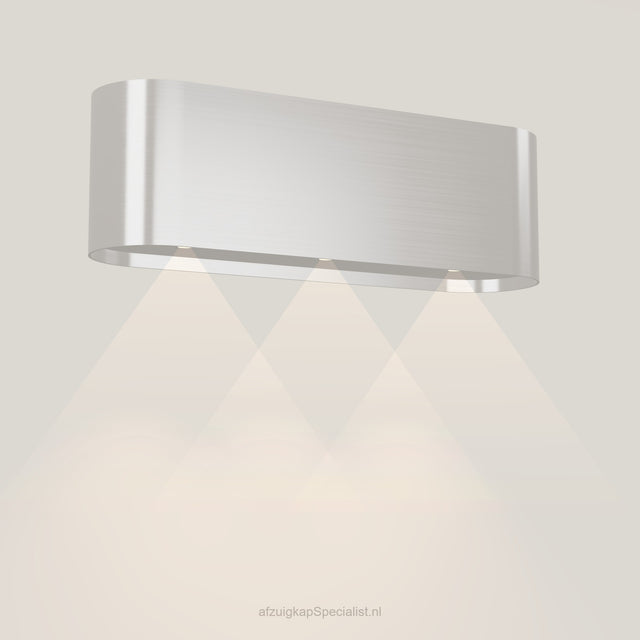 Wave 1119.607 OVAL wandafzuigkap 120 cm in Ivory Greige, met verlichting aan