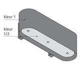 Kleurschema van de Wave 1119 OVAL wandafzuigkap 120 cm: vlakken voor kleur 1 en kleur 2