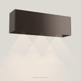 Wave 1120.603 LINE wandafzuigkap 120 cm in Anodic Brown, met verlichting aan