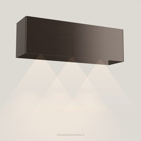 Wave 1120.603 LINE wandafzuigkap 120 cm in Anodic Brown, met verlichting aan