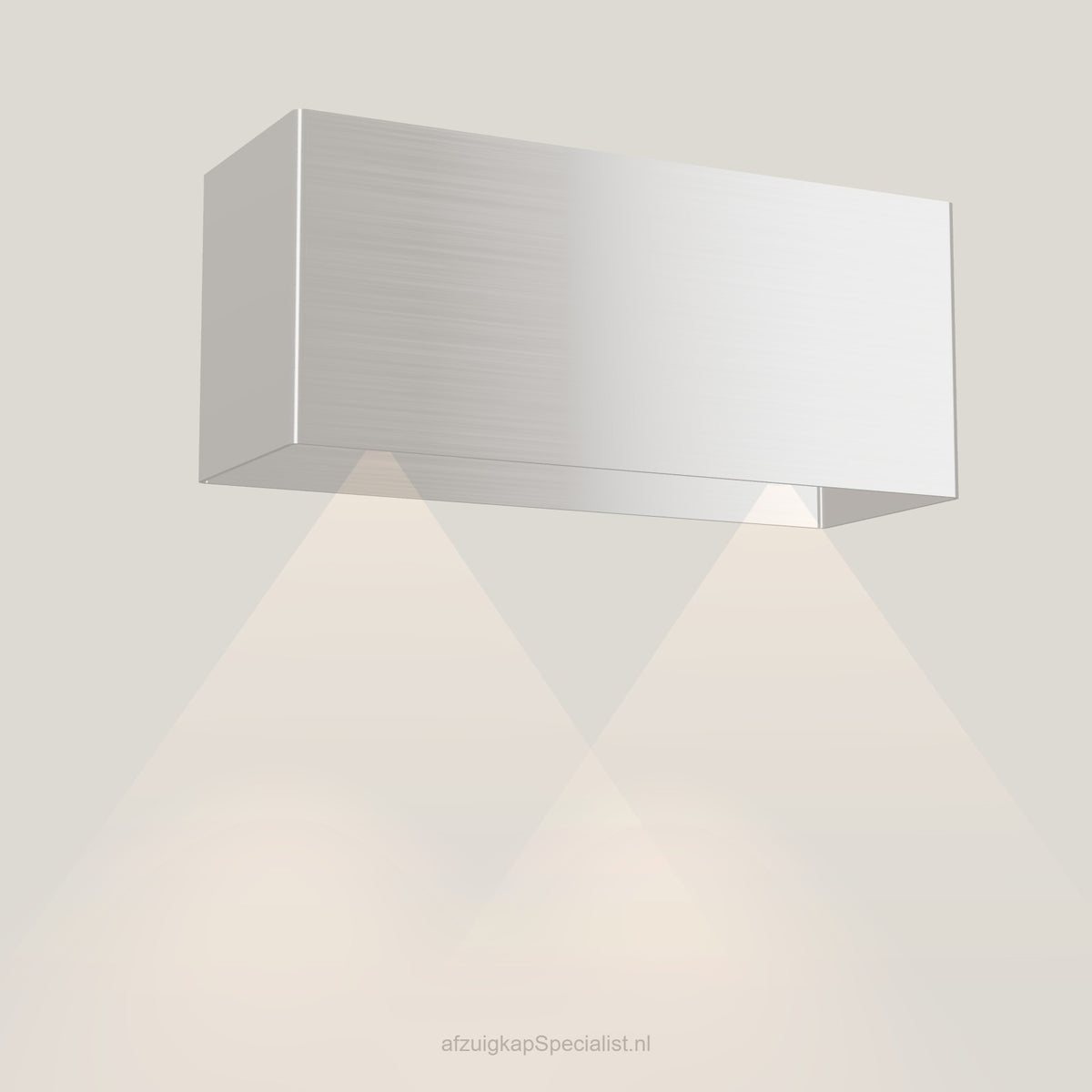 Wave 1120.607 LINE wandafzuigkap 90 cm in Ivory Greige, met verlichting aan