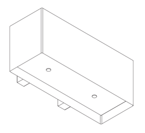 Lijntekening van de Wave 1120 LINE wandafzuigkap 90 cm