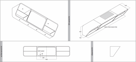 Wave 1266.401 CLASSIC 180 cm wandafzuigkap - 1 kleur naar keuze - interne motor recirculatie - LED - afzuigkapSpecialist.nl