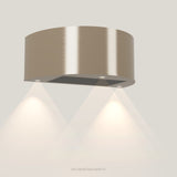 Wave 1620.601 CYLINDER wandafzuigkap 90 cm in Satin Bronze, uitvoering geschikt voor leder, met verlichting aan