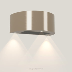 Wave 1620.601 CYLINDER wandafzuigkap 90 cm in Satin Bronze, uitvoering geschikt voor leder, met verlichting aan