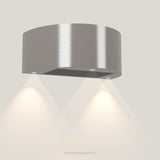 Wave 1620.602 CYLINDER wandafzuigkap 90 cm in Pearl Grey, met verlichting aan