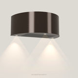 Wave 1620.603 CYLINDER wandafzuigkap 90 cm in Anodic Brown, uitvoering geschikt voor leder, met verlichting aan