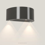 Wave 1620.604 CYLINDER wandafzuigkap 90 cm in Smoked Silver, uitvoering geschikt voor leder, met verlichting aan