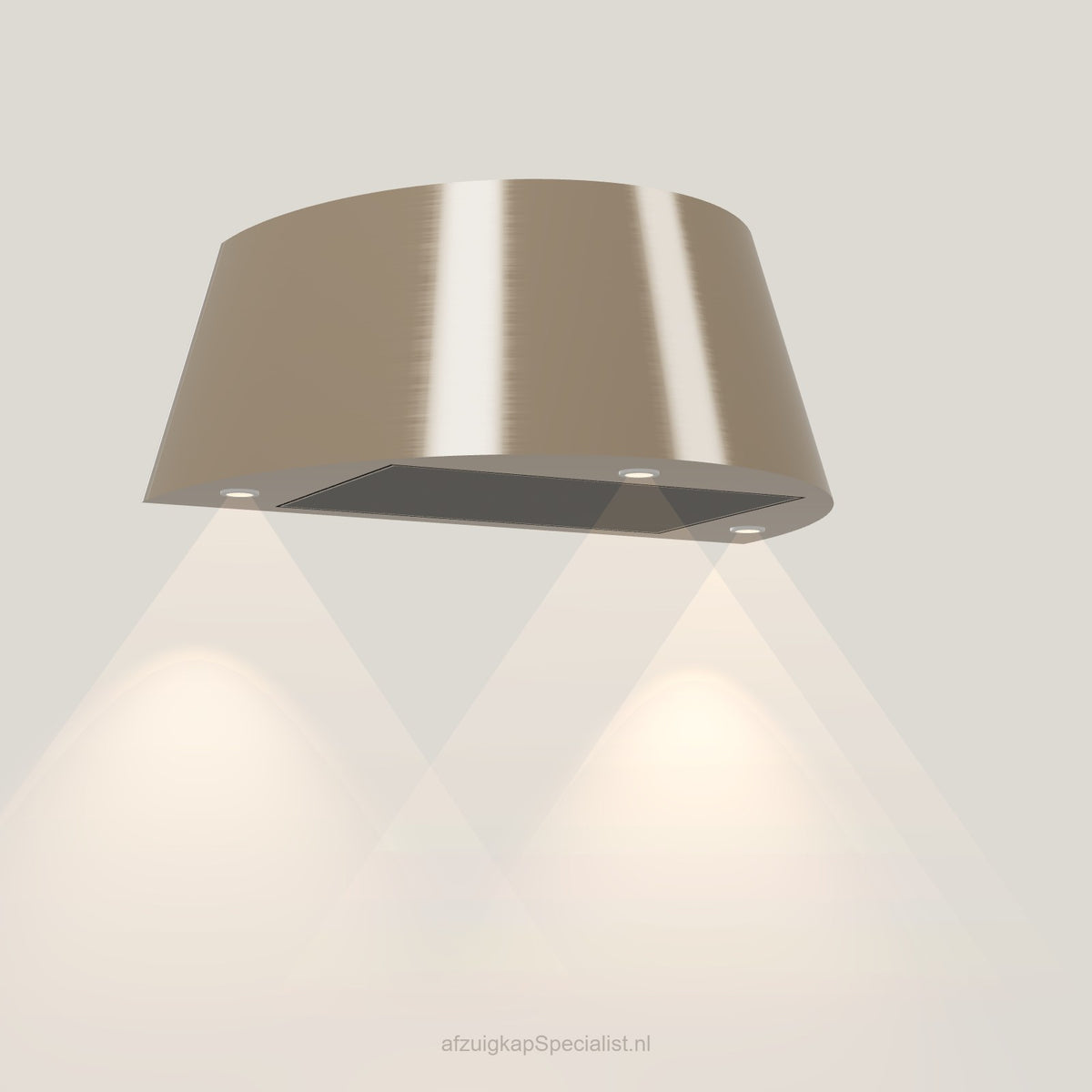 Wave 1627.601 TAPS – wandafzuigkap 90 cm Satin Bronze