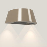 Wave 1627.601 TAPS wandafzuigkap 90 cm in Satin Bronze, uitvoering geschikt voor leder, met verlichting aan