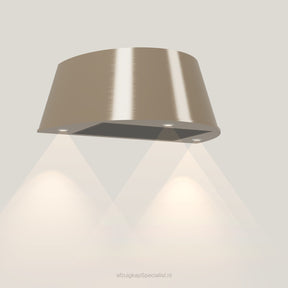 Wave 1627.601 TAPS wandafzuigkap 90 cm in Satin Bronze, uitvoering geschikt voor leder, met verlichting aan