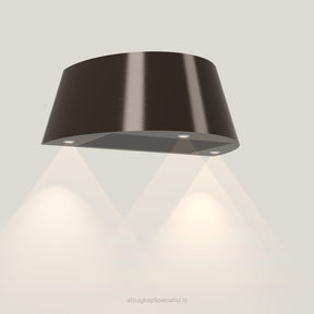 Wave 1627.603 TAPS wandafzuigkap 90 cm in Anodic Brown, met verlichting aan