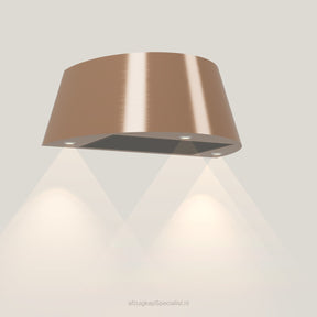 Wave 1627.606 TAPS wandafzuigkap 90 cm in Rose Copper, met verlichting aan