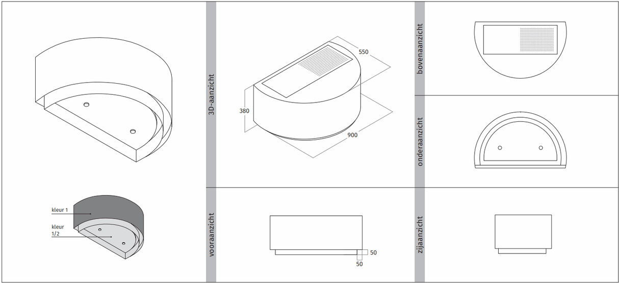 Wave 1630.403 CYLINDER X wandafzuigkap 90 cm - geschikt voor lederen bekleding - 1 kleur naar keuze - interne motor recirculatie - LED - afzuigkapSpecialist.nl