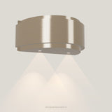 Wave 1640.601 GLOBAL wandafzuigkap 90 cm in Satin Bronze, met verlichting aan