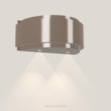 Wave 1640.605 GLOBAL wandafzuigkap 90 cm in Champagne Gold, met verlichting aan