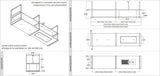 Wave 2054.24 FRAME eilandafzuigkap 270 cm in zwart (RAL 9017 mat), afzuigunit rechts, met interne motor en dimbare LED-verlichting