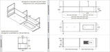 Wave 2054.26 FRAME rechts - 300 cm eilandmodel zwart - RAL 9017 mat - 7 x 4,2 W dimbare LED 2700 Kelvin - afzuigkapSpecialist.nl