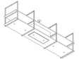 Wave 2057.27 FRAME midden - 210 cm eilandmodel kleur naar keuze - mat/glanzend - 4 x 4,2 W dimbare LED 2700 Kelvin - afzuigkapSpecialist.nl