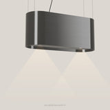 Wave 2119.604 OVAL eilandafzuigkap 90 cm in Smoked Silver, met verlichting aan