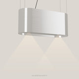 Wave 2119.607 OVAL eilandafzuigkap 90 cm in Ivory Greige, met verlichting aan