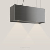 Wave 2120.604 LINE eilandafzuigkap 90 cm in Smoked Silver, met verlichting aan