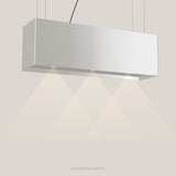 Wave 2120.607 LINE eilandafzuigkap 120 cm in Ivory Greige, met verlichting aan
