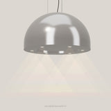 Wave 2176.602 SPHERE eilandafzuigkap Ø 82 cm in Pearl Grey, met verlichting aan