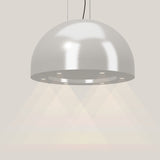 Wave 2176.607 SPHERE eilandafzuigkap Ø 82 cm in Ivory Greige, met verlichting aan