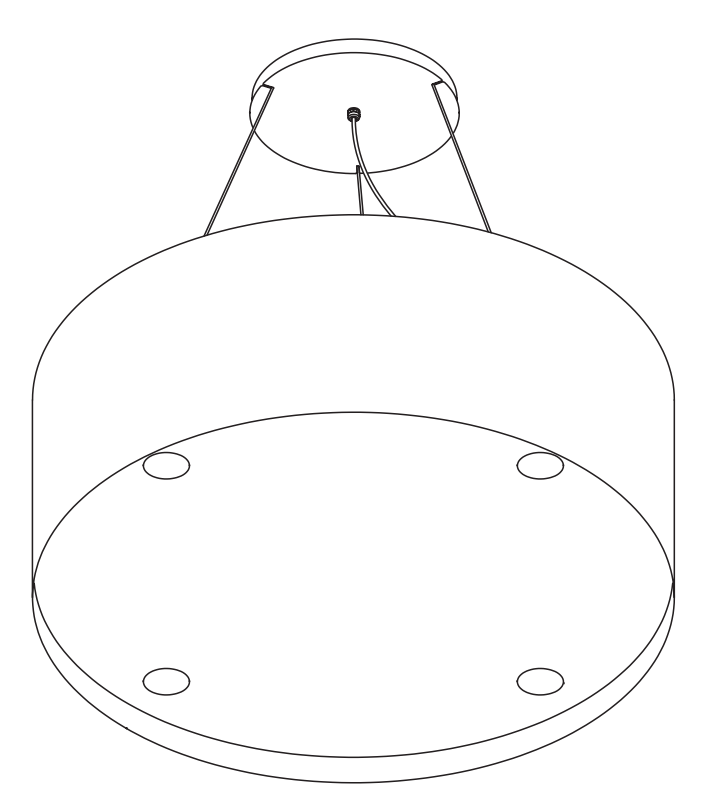 Lijntekening van de Wave 2605 BASE 90 cm, tweede aanzicht
