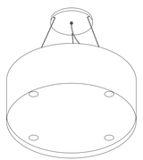 Lijntekening van de Wave 2605 BASE 90 cm, tweede aanzicht