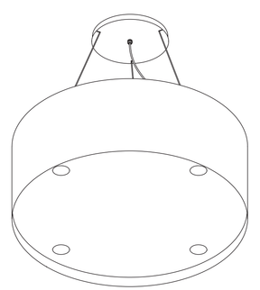 Lijntekening van de Wave 2605 BASE 90 cm, tweede aanzicht