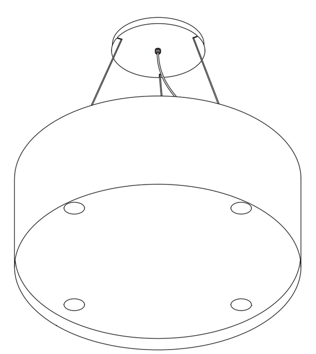Lijntekening van de Wave 2605 BASE 90 cm, tweede aanzicht