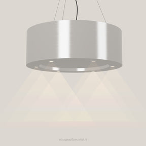 Wave 2620.607 CIRCO eilandafzuigkap Ø 90 cm in Ivory Greige, met verlichting aan