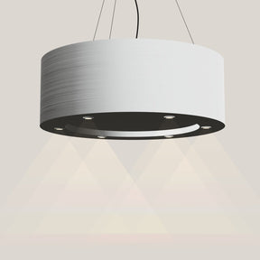Wave 2620 CIRCO eilandafzuigkap Ø 90 cm in RVS, met verlichting aan
