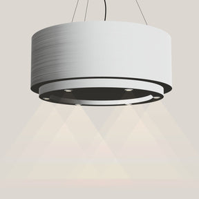 Wave 2630 CIRCO X eilandafzuigkap Ø 90 cm in RVS, met verlichting aan