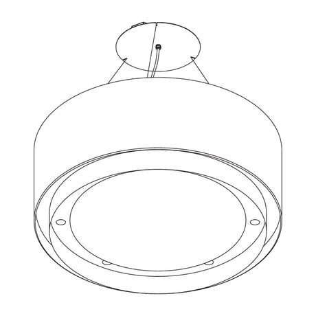 Wave 2630 CIRCO X 90 cm - technische tekening met LED-spots