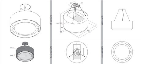 Technische tekeningen en afmetingen van de Wave 2630 CIRCO X