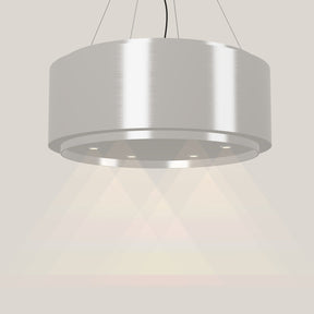 Wave 2640.607 GLOBAL eilandafzuigkap Ø 90 cm in Ivory Greige, met verlichting aan