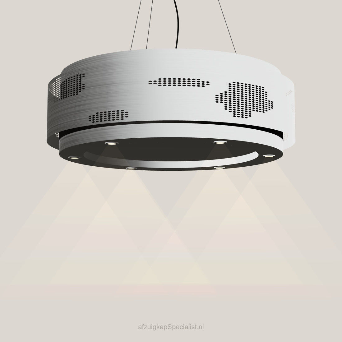 Wave 2680.101 CLOUD – eiland afzuigkap 100 cm RVS