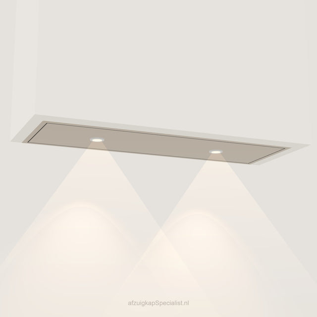 Wave 3663.601 STANDARD inbouwunit 90 x 30 cm in Satin Bronze, met verlichting aan